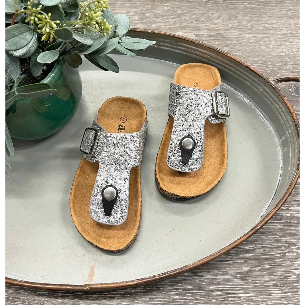 Glitter Girls Boutique Flip Flops Toddler Size 9 New With Box‎
